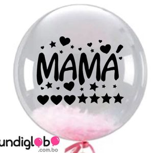 Globo burbuja &ldquo;MAM&Aacute;&rdquo; 18&rdquo;
