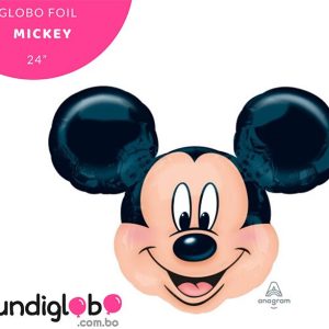 Globo foil cabeza de Mickey Mouse de 24 pulgadas