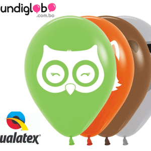 Globos de latex animales del bosque (docena)