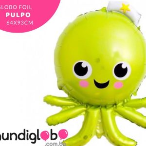 Globo foil de pulpo 64x93 cm