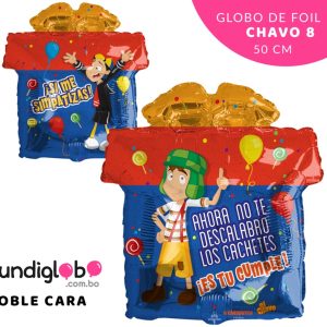 Globo Foil 45 cm Feliz Día  Chavo y Quico
