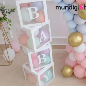 Cubos decorativos con las letras Baby