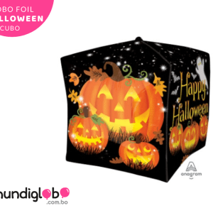 Globo foil cúbico Happy Halloween