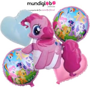 Set de 5 globos foil “My Little Pony”