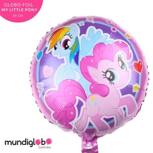 Globo foil  45 cm redondos “My Little Pony”