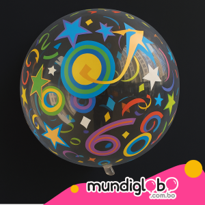 Globo Burbuja con diseño “Fiesta de Estrellas”