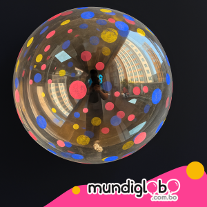 Globo Burbuja diseño “Confetti de Colores”
