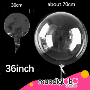 Globo Burbuja Transparente – 36 pulgadas (marca Bobo)