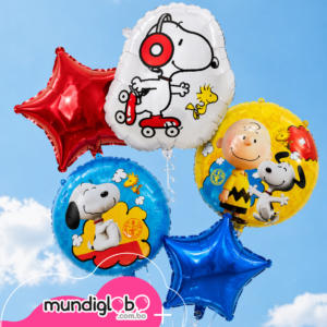Set de 5 globos foil Snoopy