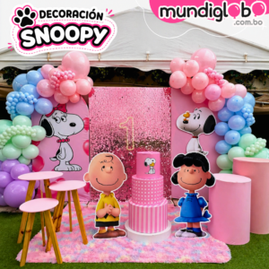 Paquete Desluxe Decoración Snoopy rosita