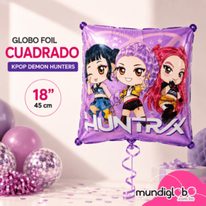 Globo Foil Cuadrado K-POP Demon Hunters